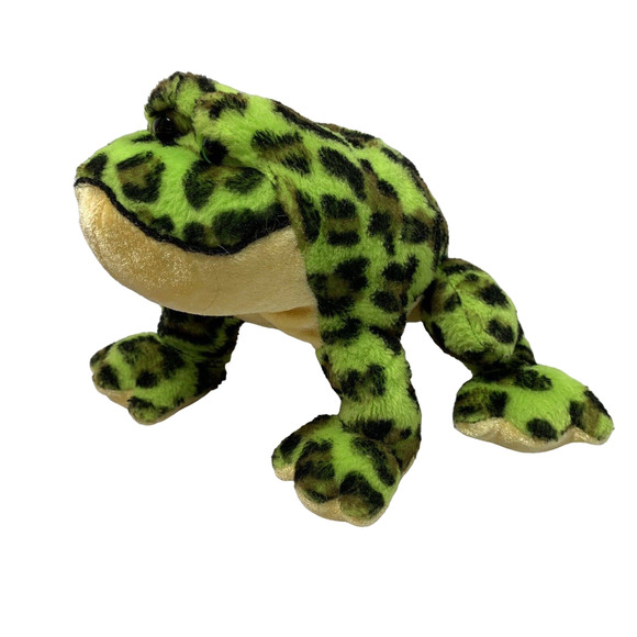 Gantz Lil' Kinz Bullfrog Webkins Plush Stuffed Animal Toy Green Frog No Code - Picture 2 of 9